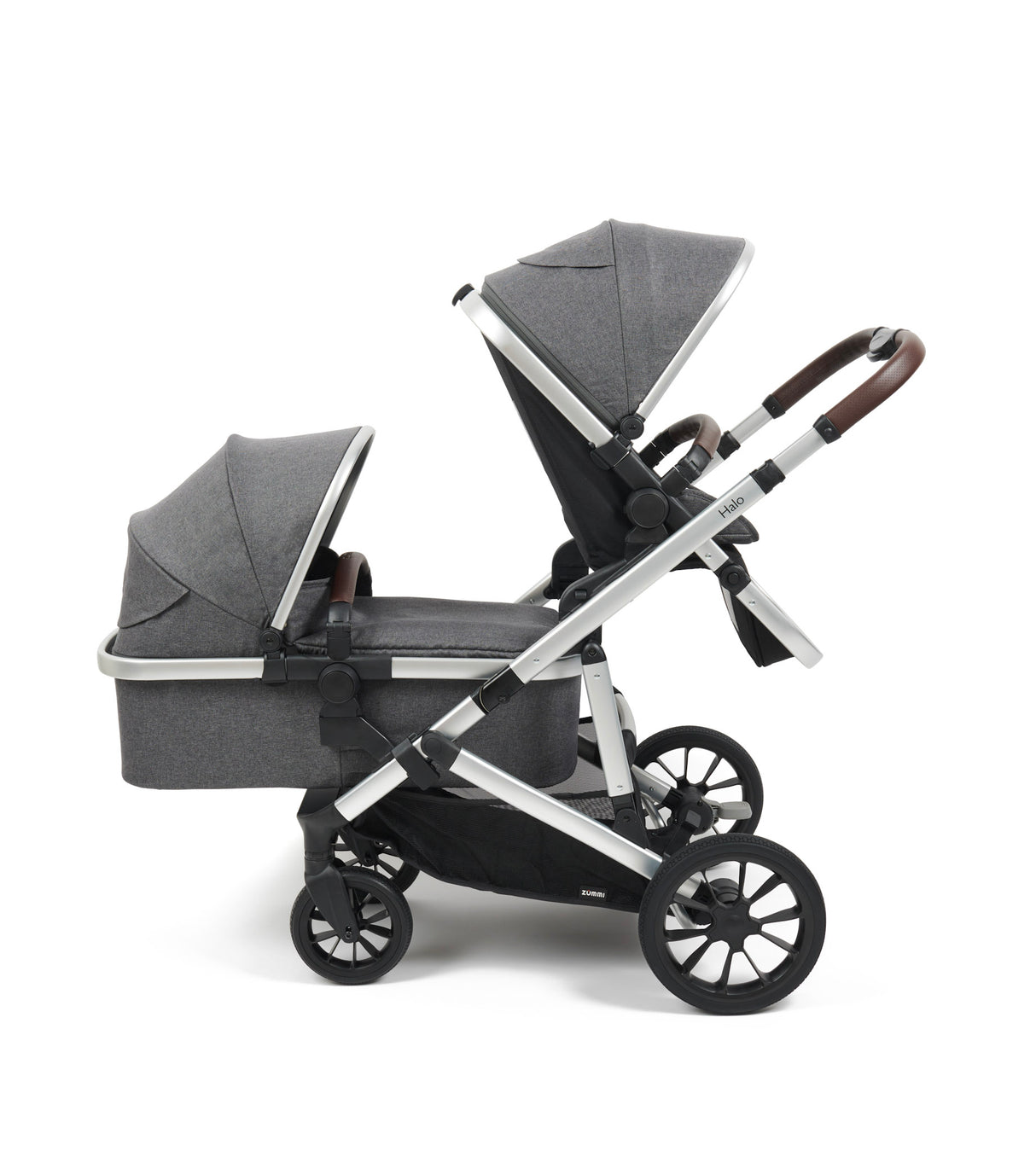 Zummi Halo Single to Double Travel System + EnfaSafe Car Seat