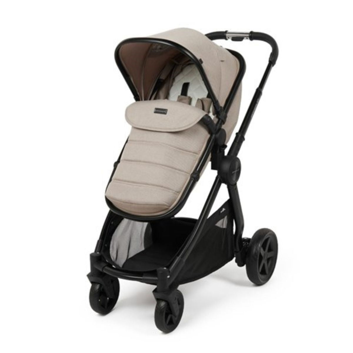 BabyLo Panorama XTi Premium Bundle & Travel System, Almond, Maxi Cosi Kori & Iora