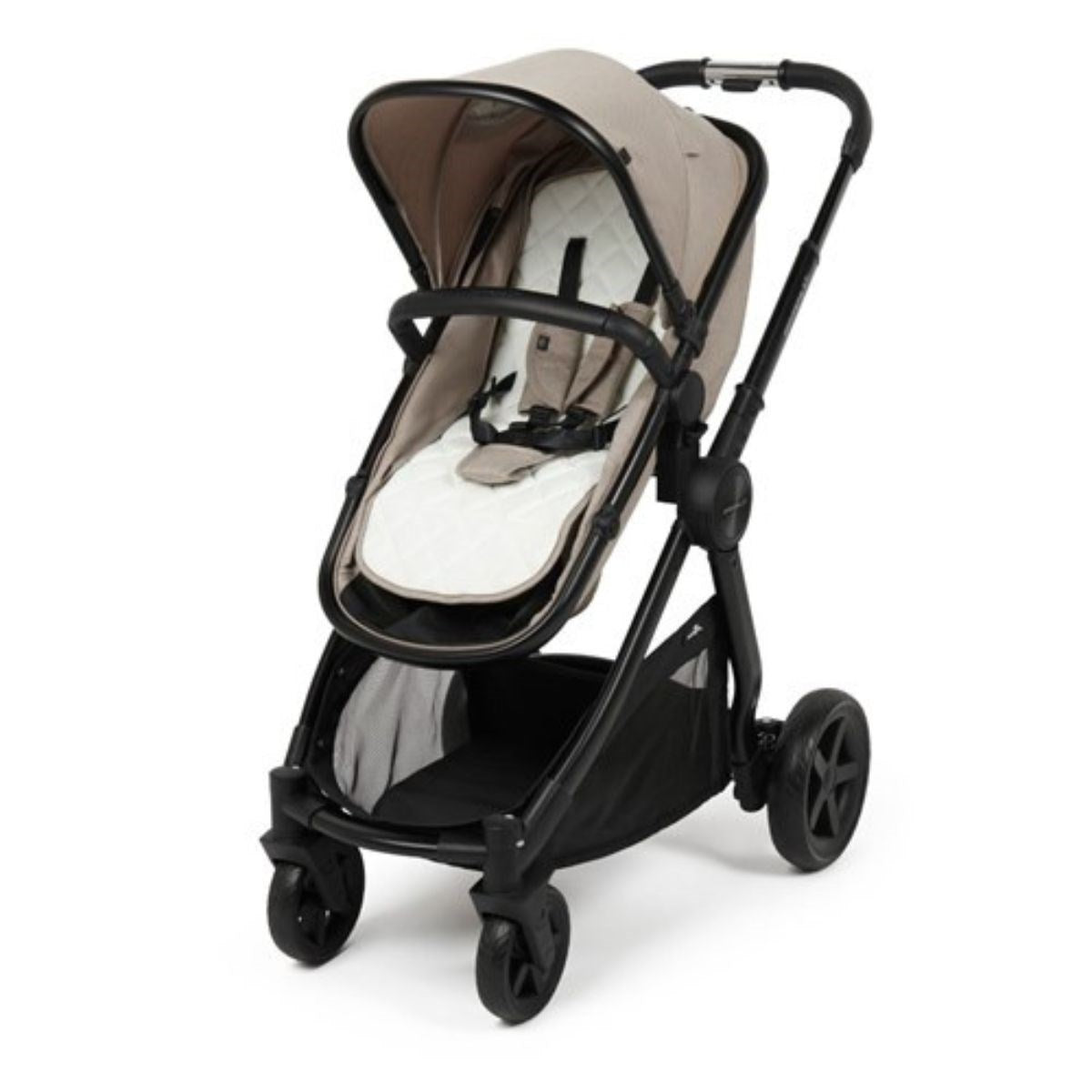 BabyLo Panorama XTi Premium Bundle & Travel System, Almond, Maxi Cosi Kori & Iora