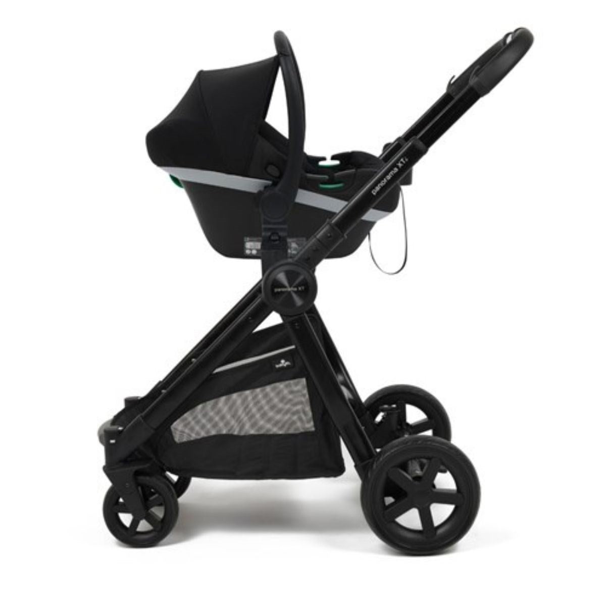 BabyLo Panorama XTi Premium Bundle & Travel System, Almond, Maxi Cosi Kori & Iora