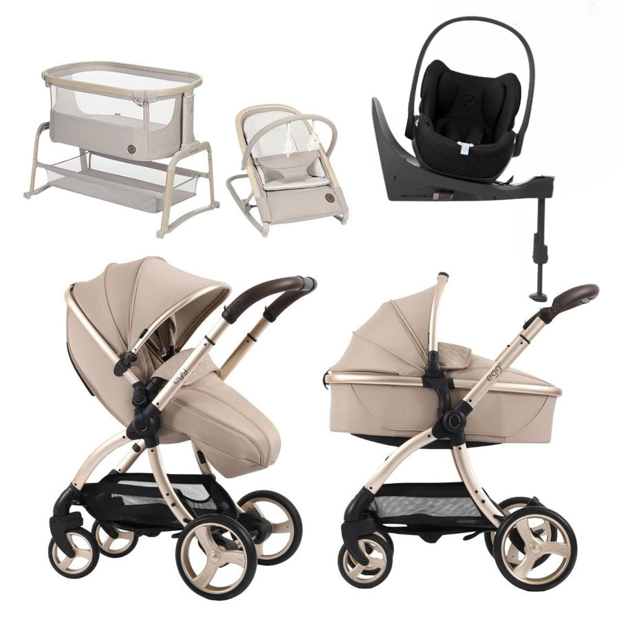 Egg 3 Premium Travel System Bundle in Feather, With Car Seat & Base