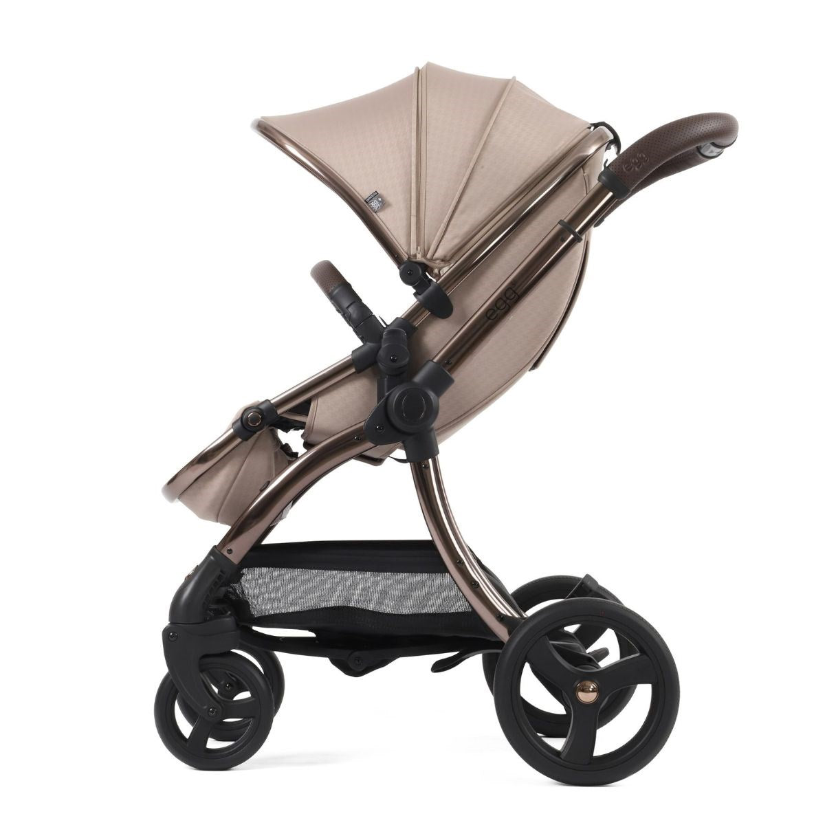 Egg Egg 3 Premium Travel System Bundle in Almond Houndstooth, With Maxi-Cosi Pebble 360 Pro² Car Seat & Base