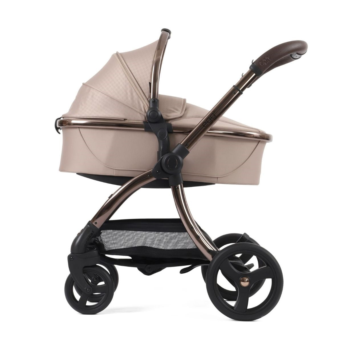 Egg Egg 3 Premium Travel System Bundle in Almond Houndstooth, With Maxi-Cosi Pebble 360 Pro² Car Seat & Base