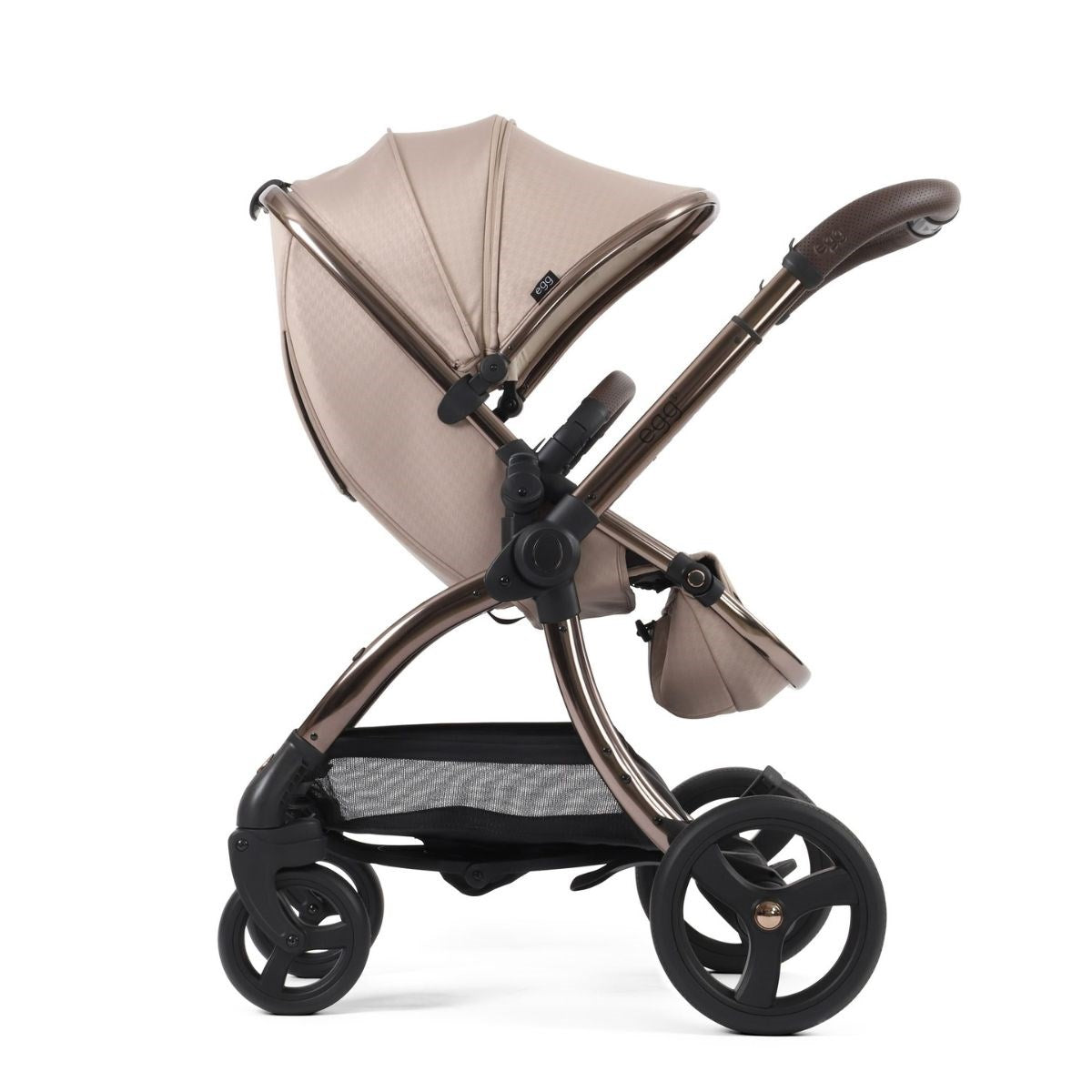 Egg Egg 3 Premium Travel System Bundle in Almond Houndstooth, With Maxi-Cosi Pebble 360 Pro² Car Seat & Base