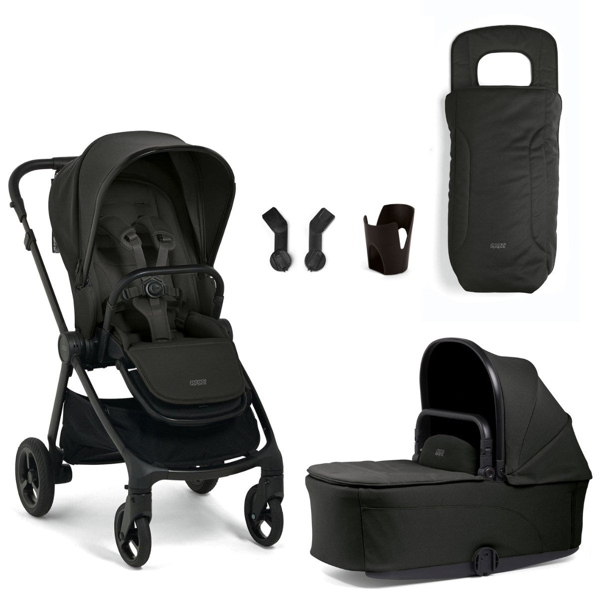 Mamas & Papas Vardo 6 Piece Pram Bundle, Noir