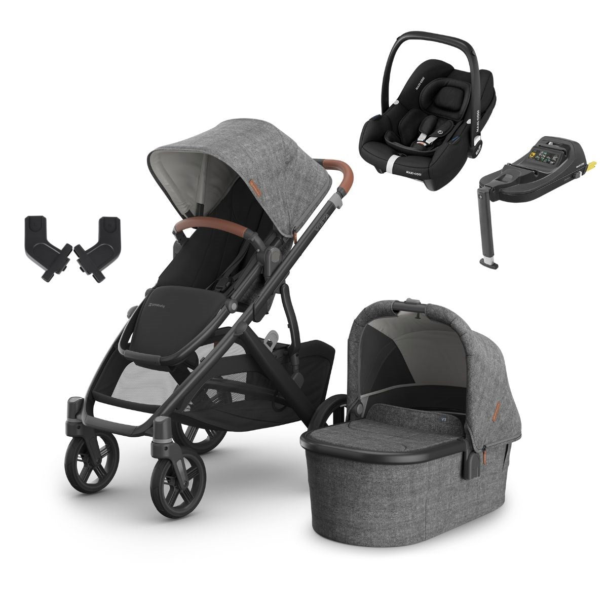 Uppababy Vista V3 Travel System,Greyson