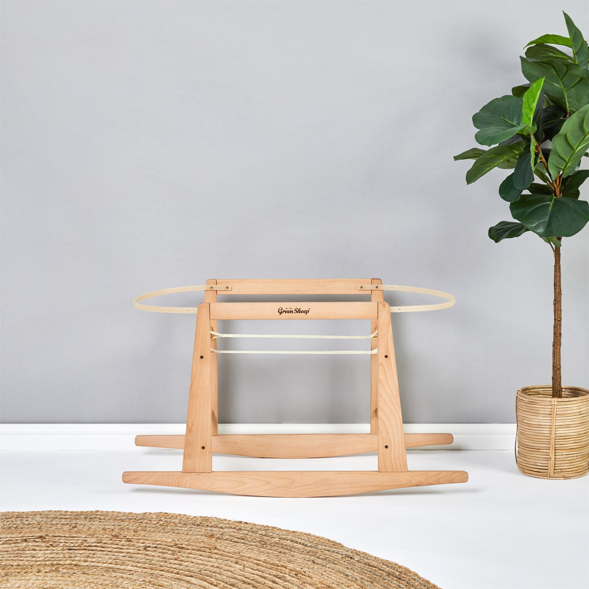 Little Green Sheep Moses Basket Rocking Stand