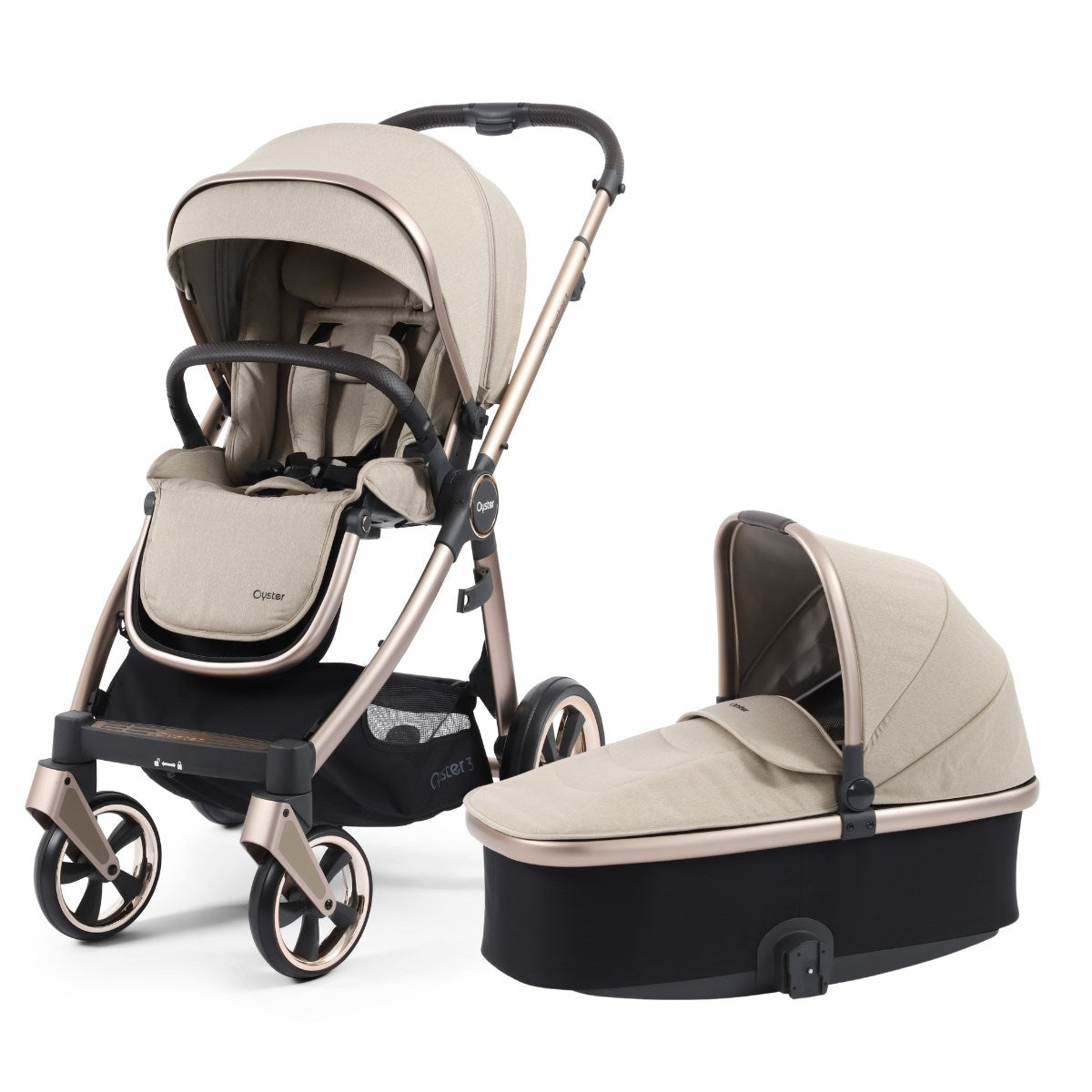 BabyStyle Oyster 3 Pram & Pushchair, Creme Brulee