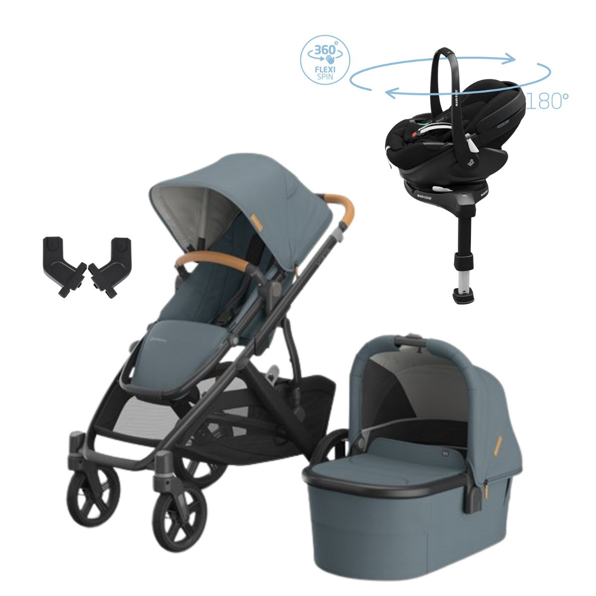 Uppababy Vista V3 Premium Travel System With Pebble 360 Pro² Car Seat, Dillan
