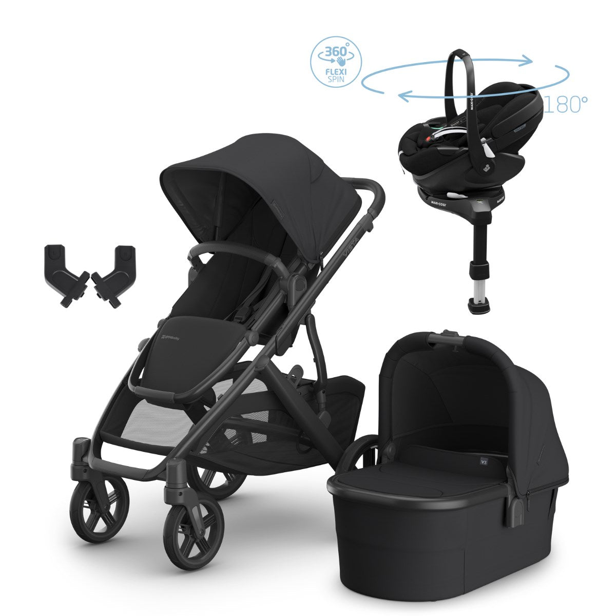 Uppababy Vista V3 Premium Travel System With Pebble 360 Pro² Car Seat, Jake