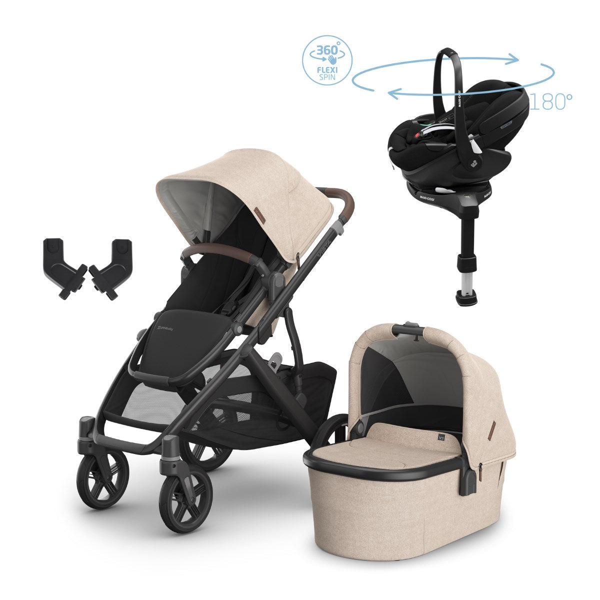Uppababy Vista V3 Premium Travel System With Pebble 360 Pro² Car Seat, Liam