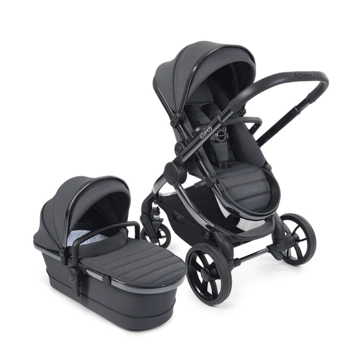 iCandy Peach 7 Travel System With Cybex Cloud T & Base T, Dark Grey
