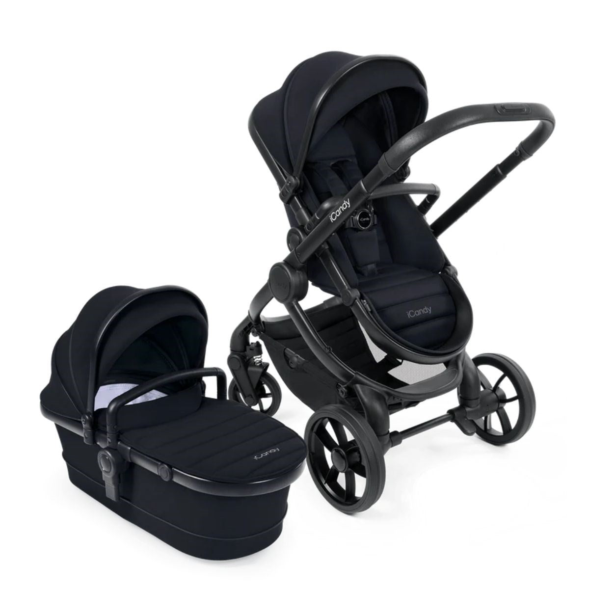 iCandy Peach 7 Travel System With Cybex Cloud T & Base T, Black
