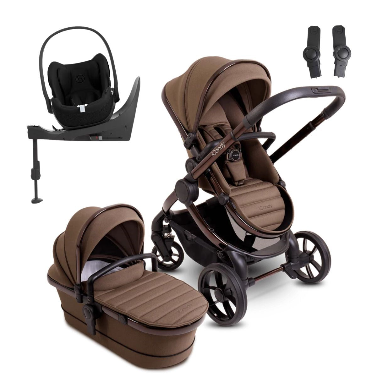 iCandy Peach 7 Travel System With Cybex Cloud T & Base T, Coco Edition
