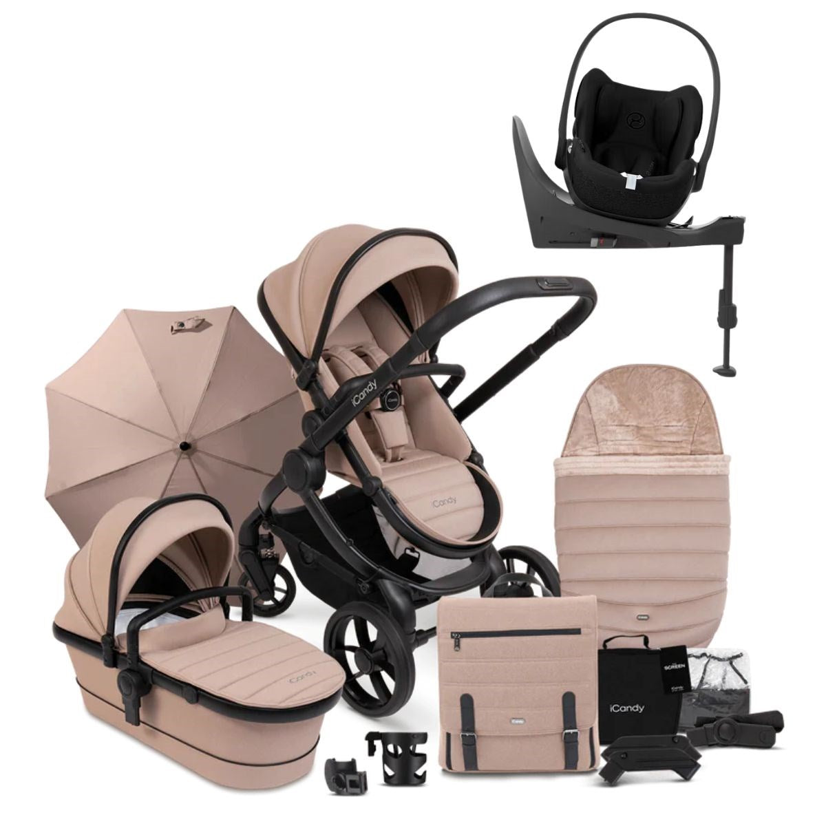 iCandy Peach 7 Luxury Travel System, Cybex Cloud T, Cookie