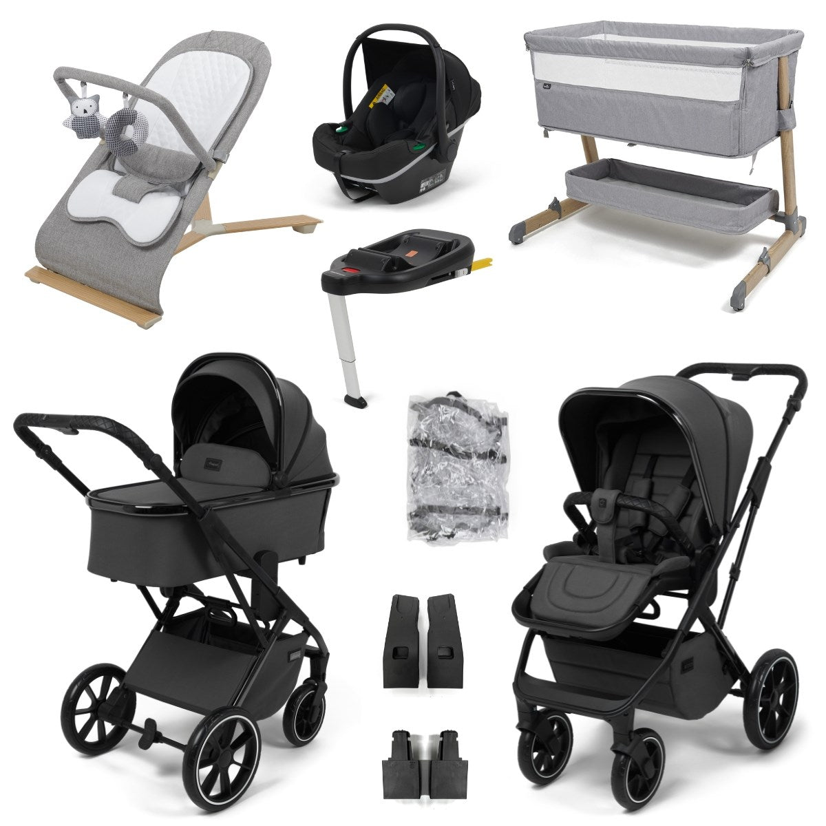 Zummi Cosmo Essential Travel & Nursery Bundle, Galaxy Grey