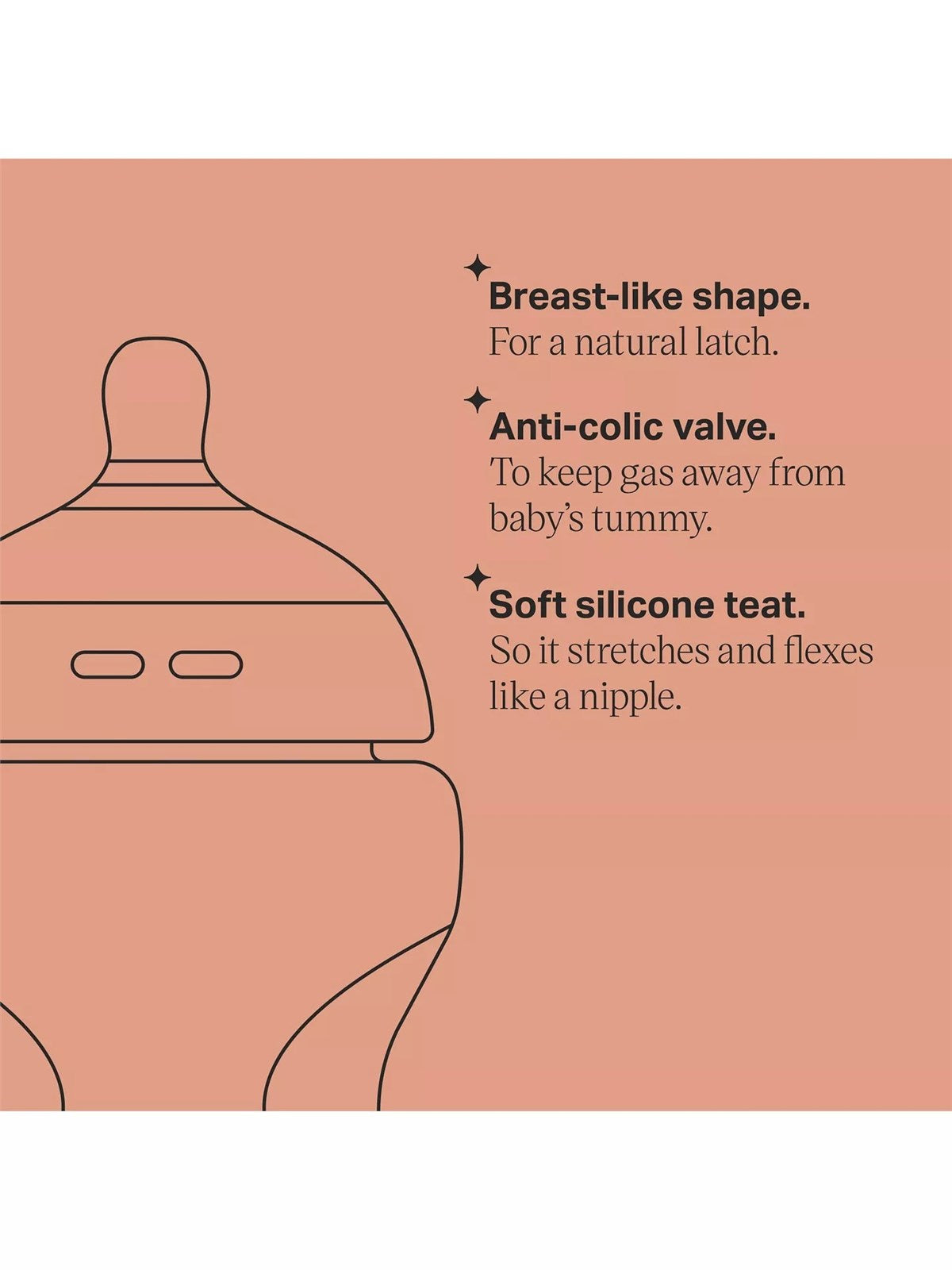 Tommee Tippee Natural Start Baby Bottles, 6 Pack