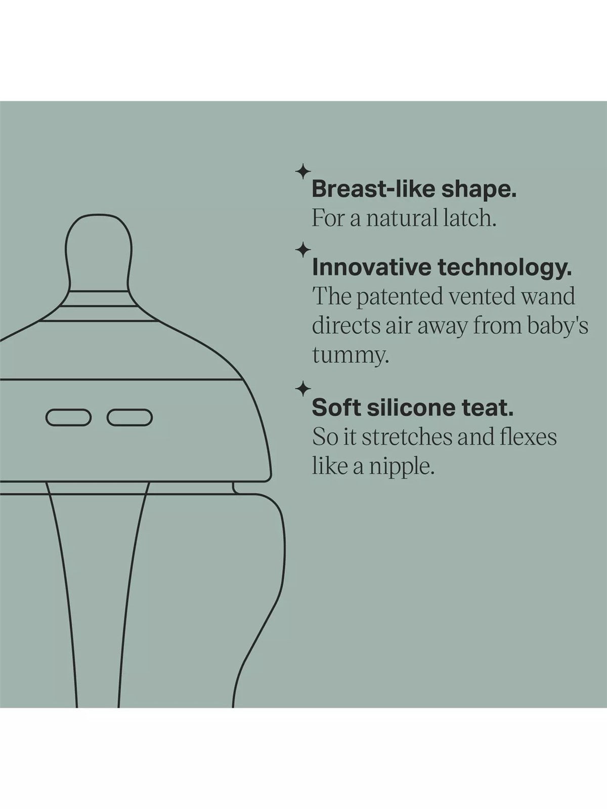 Tommee Tippee Advanced Anti-Colic Baby Bottle, 6 Pack