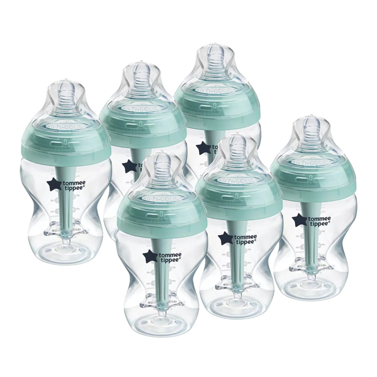 Tommee Tippee Advanced Anti-Colic Baby Bottle, 6 Pack