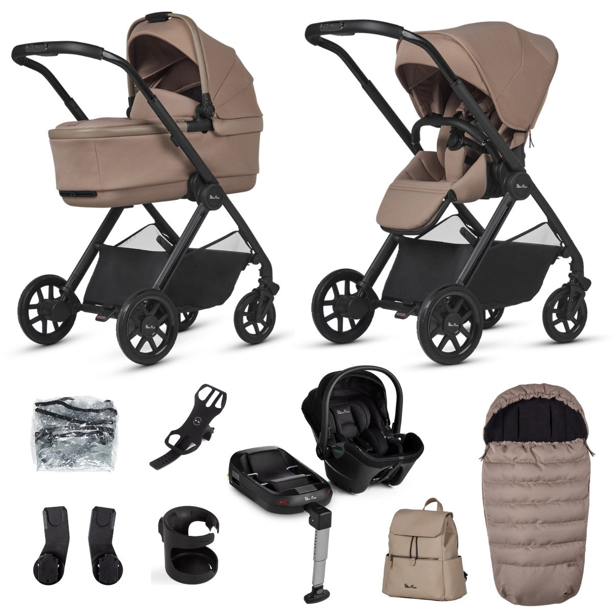 Silver Cross Reef 2 Travel System + Base Bundle, Mocha