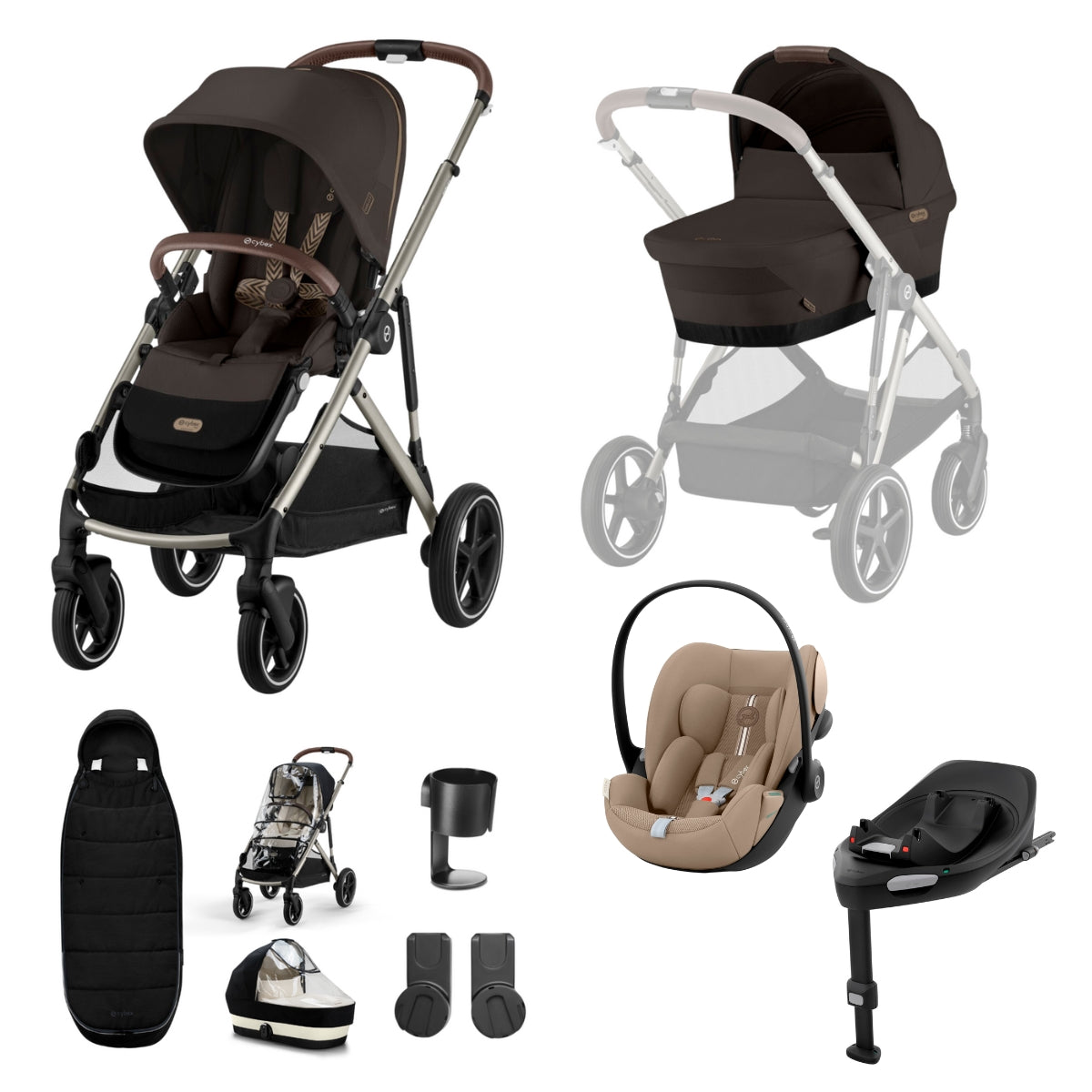 Cybex Gazelle S 11 Piece Travel System Bundle with Cloud G Plus