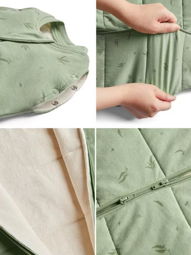 ergoPouch - Organic All Year Cocoon Swaddle Sleeping Bag - Daisy 1.0 TOG