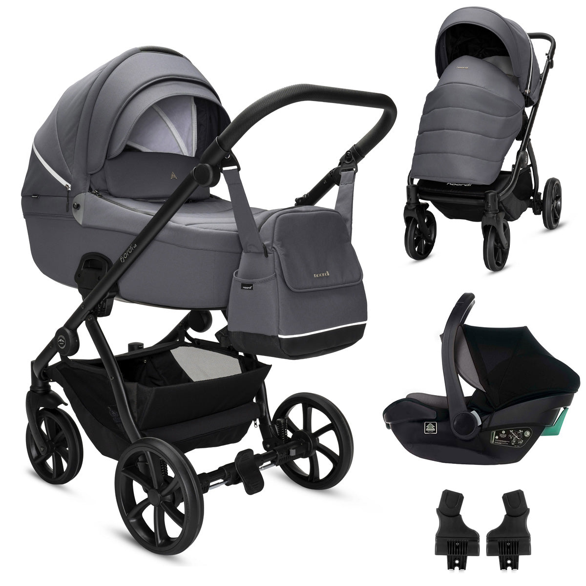 Noordi Fjordi V2 - 3in1 Travel System with Travel Carrier i-Size Car Seat