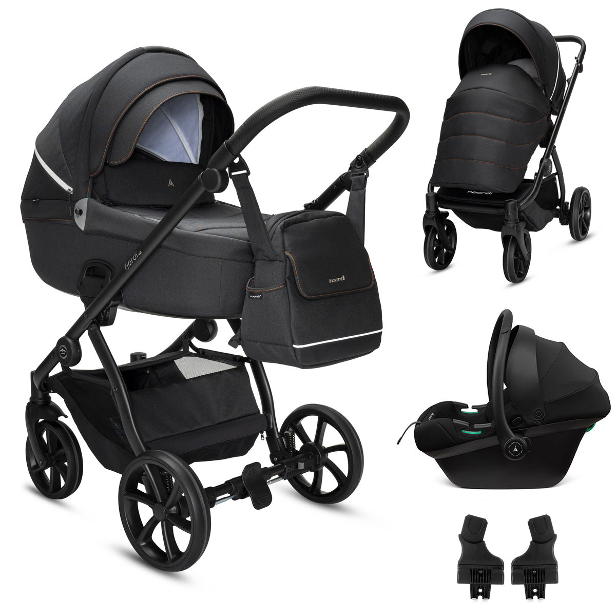 Noordi Fjordi V2 - 3in1 Travel System with Terra i-Size Car Seat