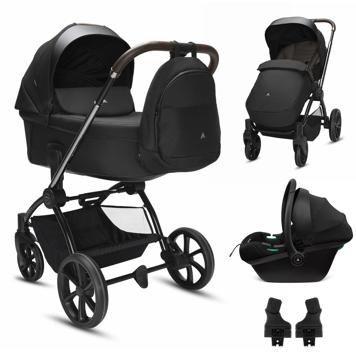 Noordi Sole V3 - 3in1 Travel System with ThermoCot Carrycot + Terra i-Size Car Sea