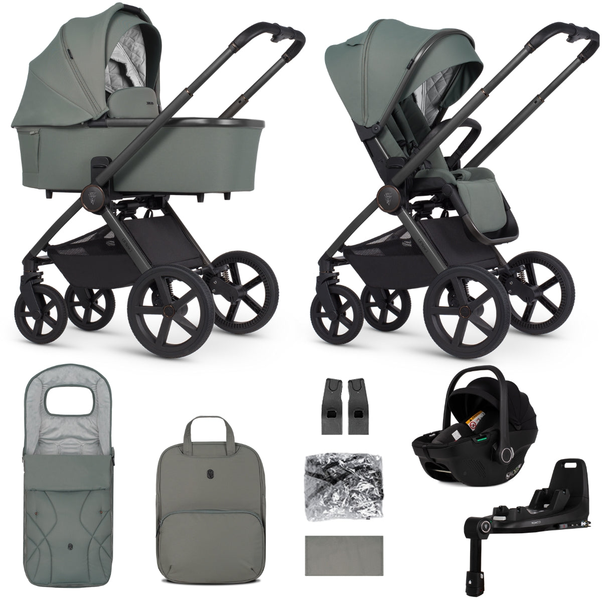 Venicci Upline 2 Travel System + 360 Base Bundle
