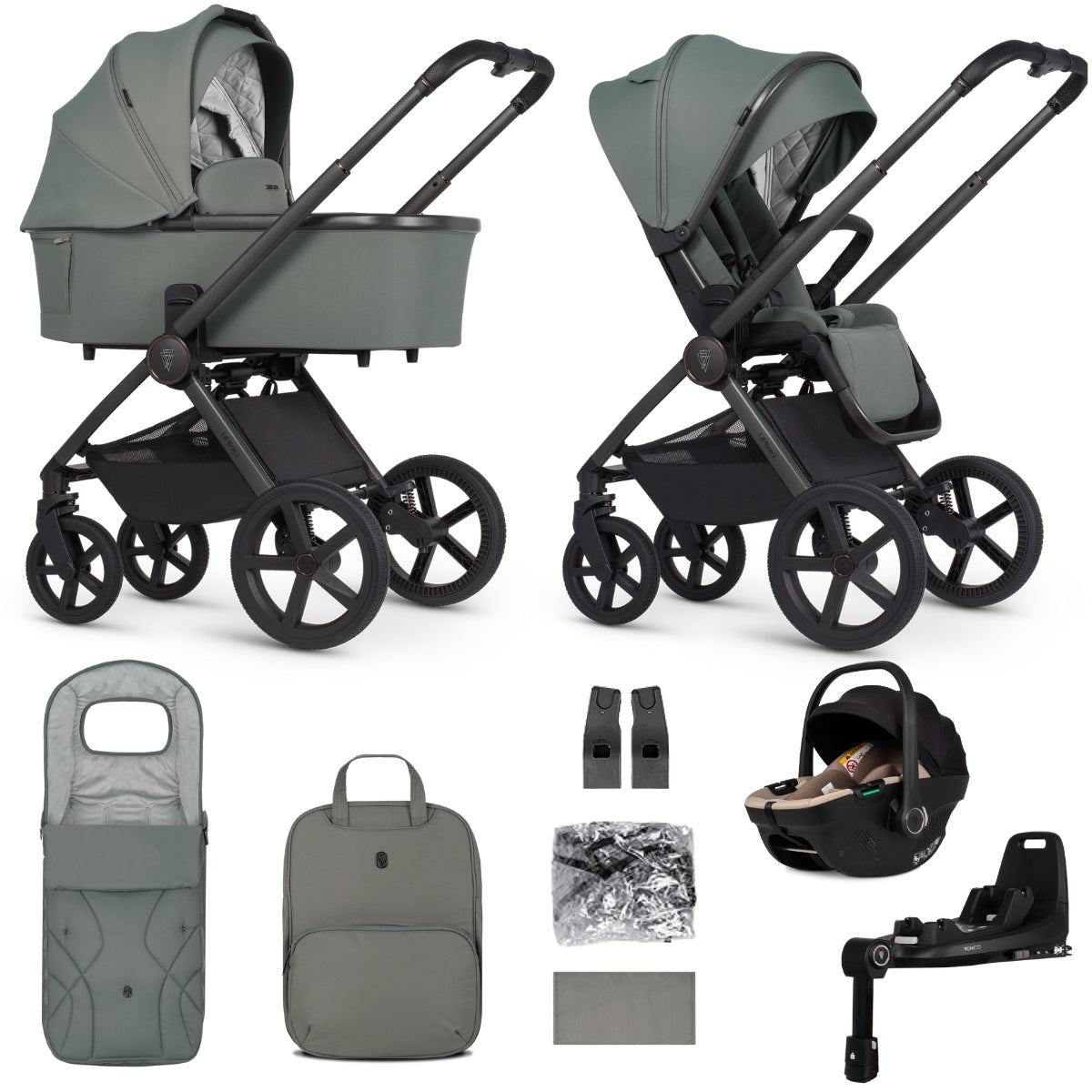 Venicci Upline 2 Travel System + 360 Base Bundle
