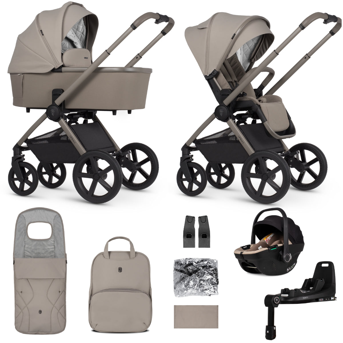 Venicci Upline 2 Travel System + 360 Base Bundle