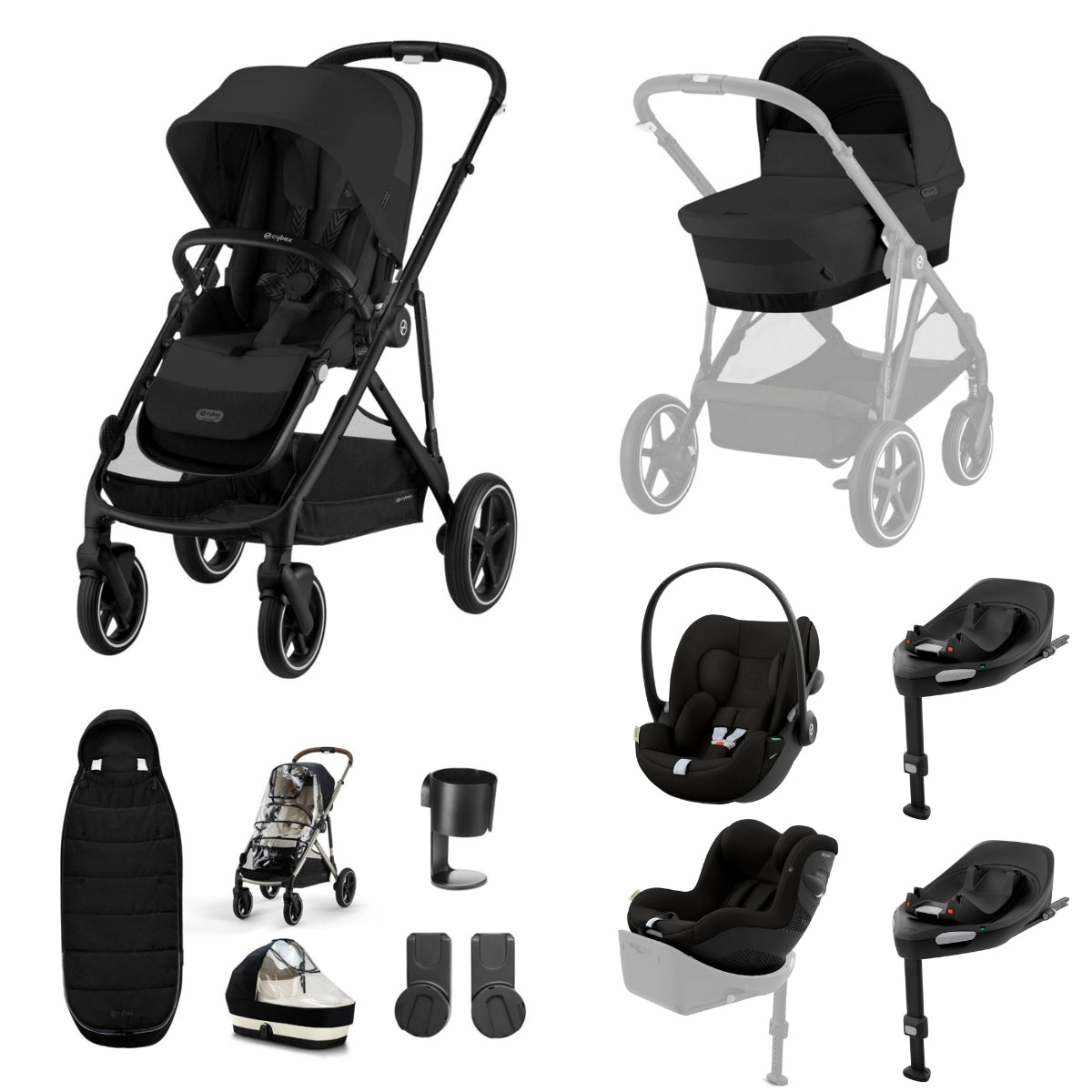 Cybex Gazelle 11 Piece Complete Travel System Bundle
