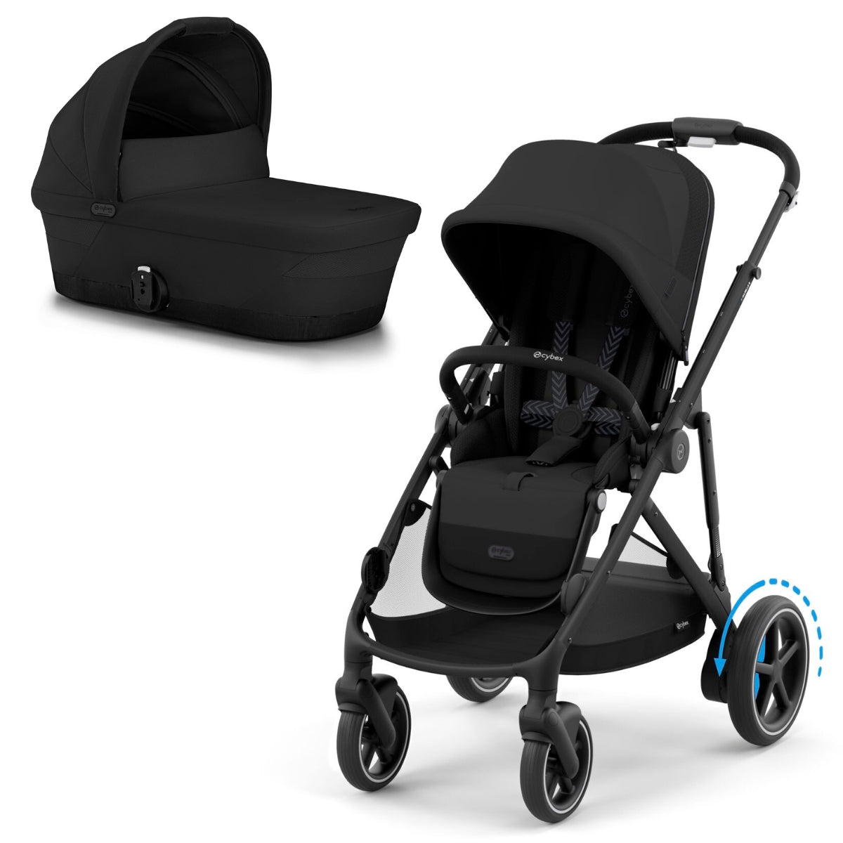 Cybex eGazelle S Electric Pushchair + Gazelle S Cot