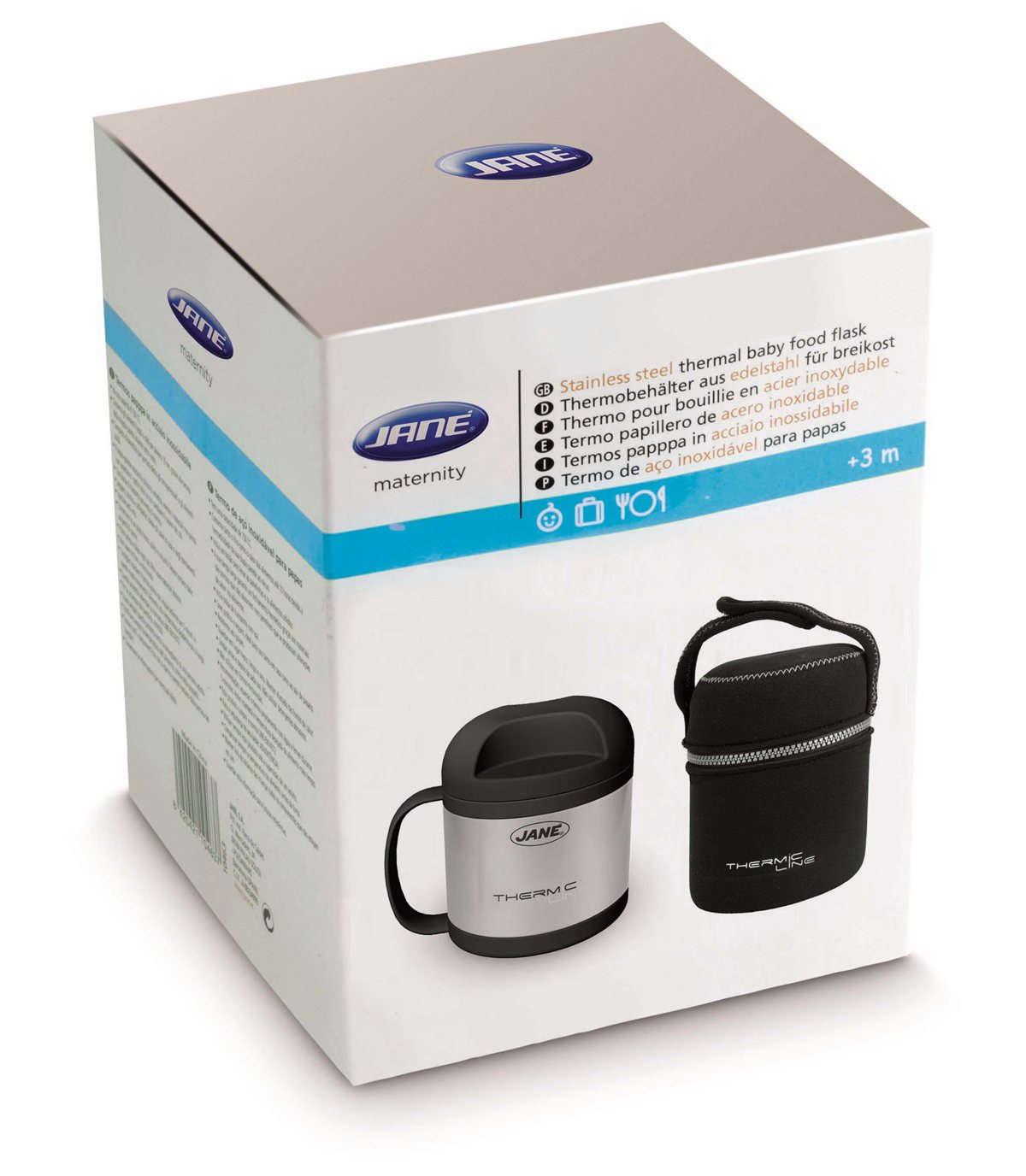 Jane Stainless Steel Thermal Food Flask, 500cc