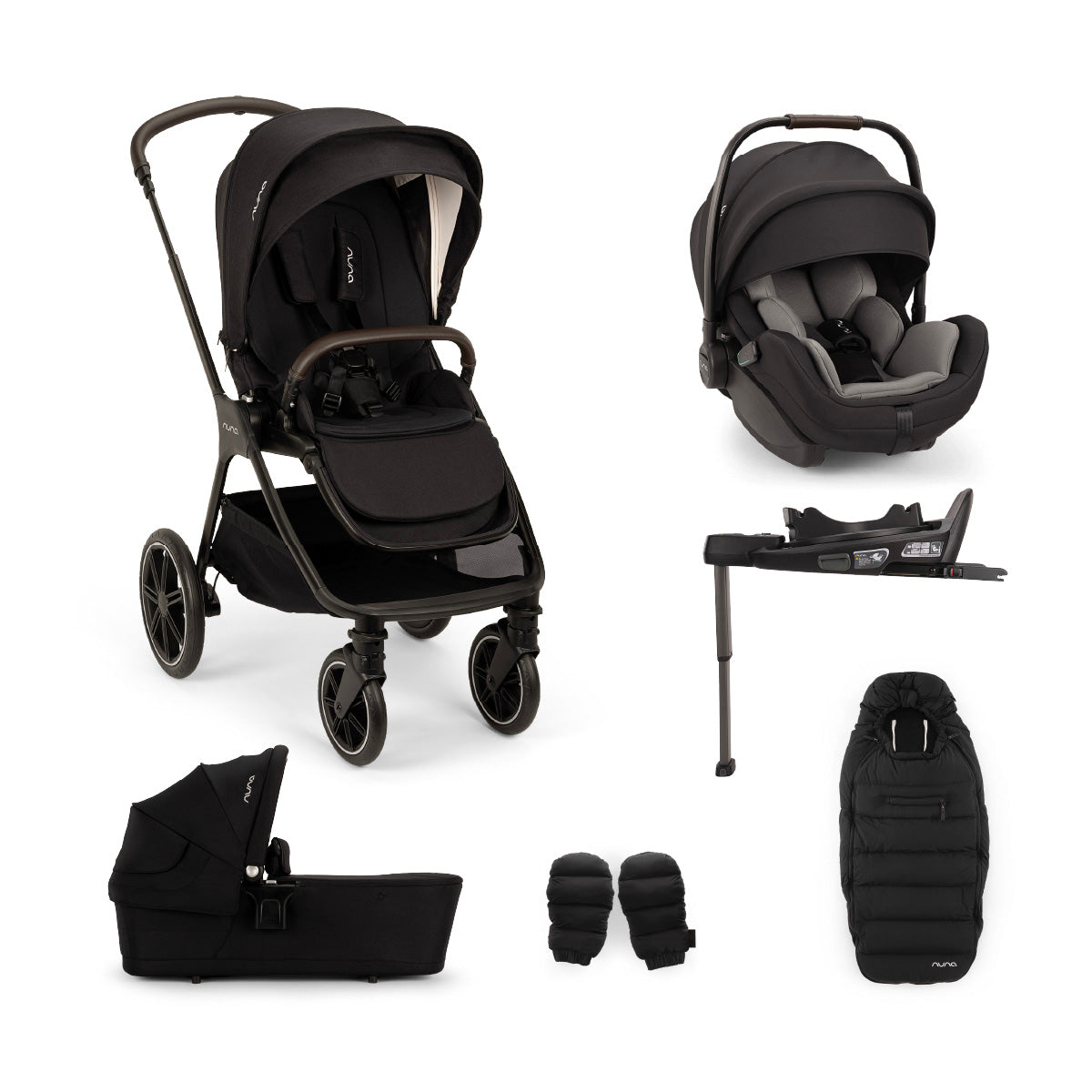Nuna Triv LX All Season Travel System with Arra Flex, Caviar