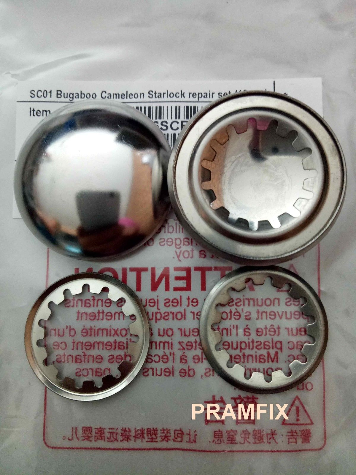 Bugaboo Cam 19mm star lock repair set