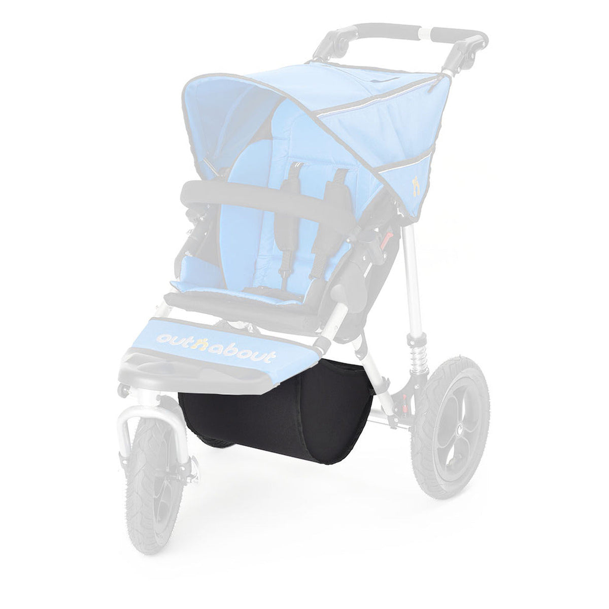 Out 'n' About Single Storage Basket - Black