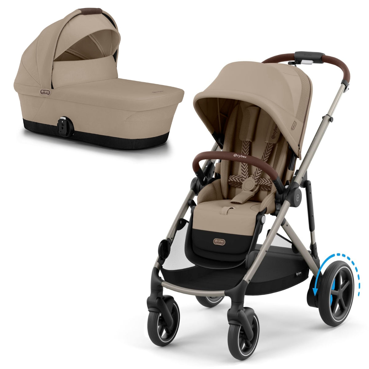 Cybex eGazelle S Electric Pushchair + Gazelle S Cot