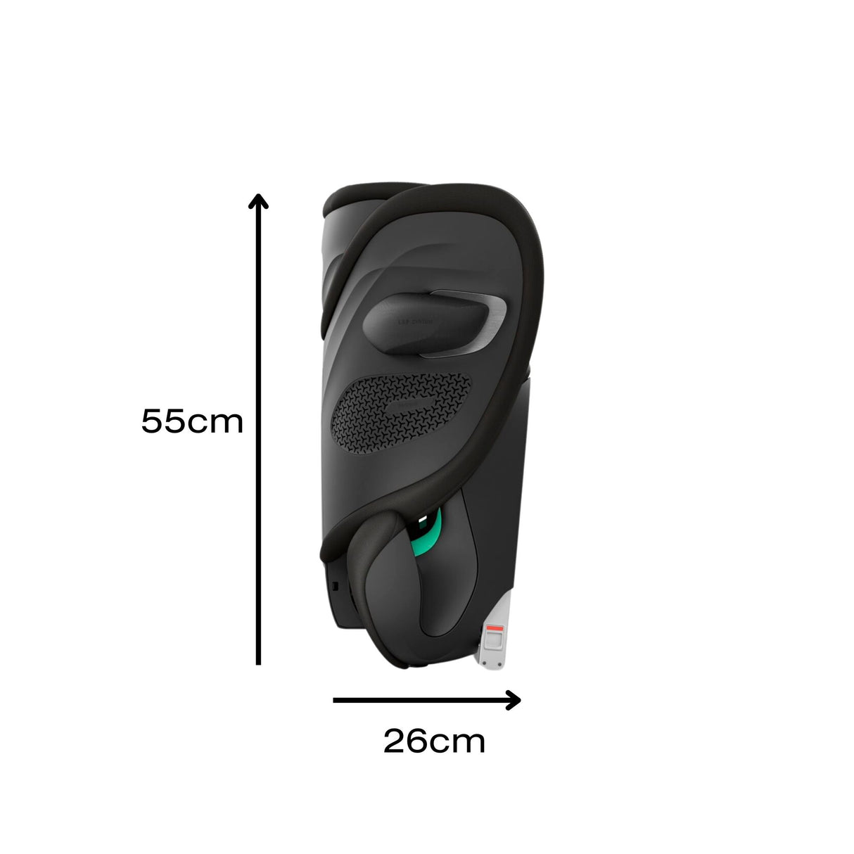 Cybex Solution G2 Foldable Car Seat, Magic Black