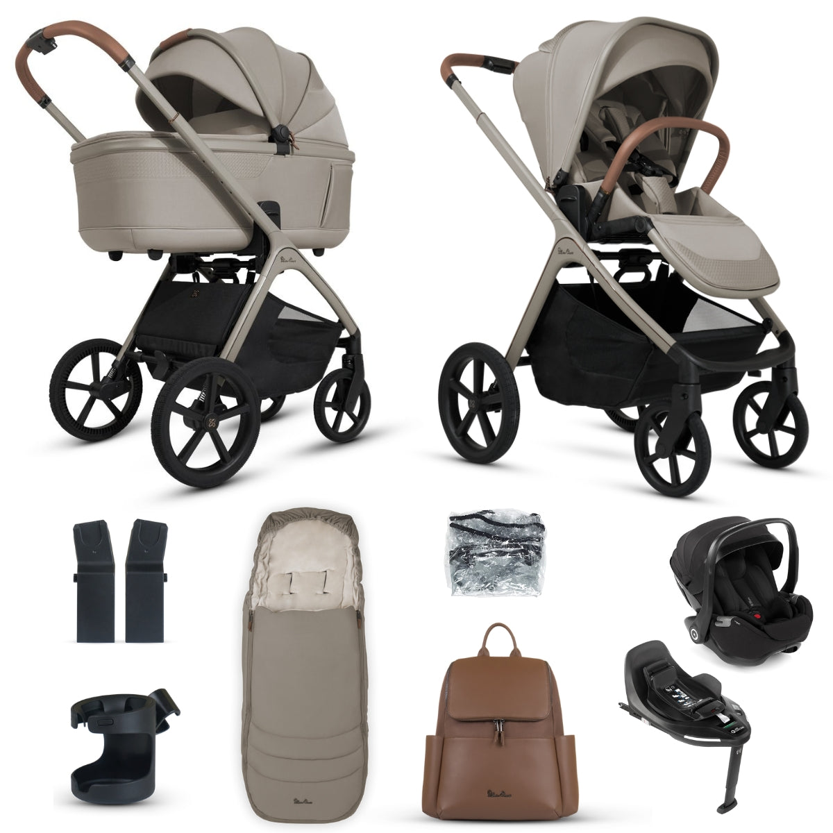 Silver Cross Cove Travel System Bundle with 360 Car Seat