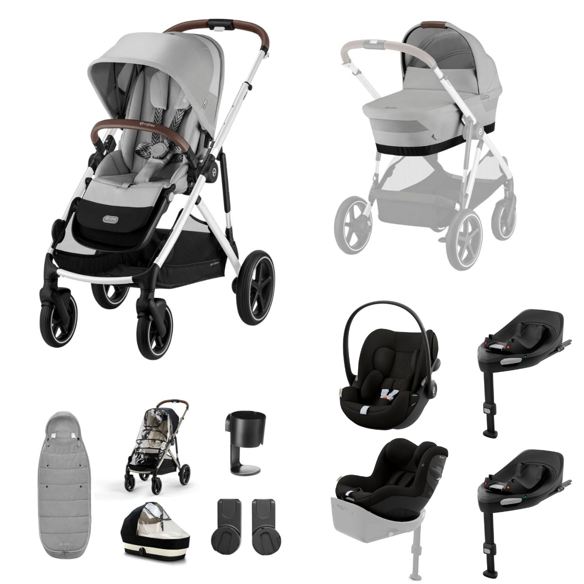 Cybex Gazelle 11 Piece Complete Travel System Bundle