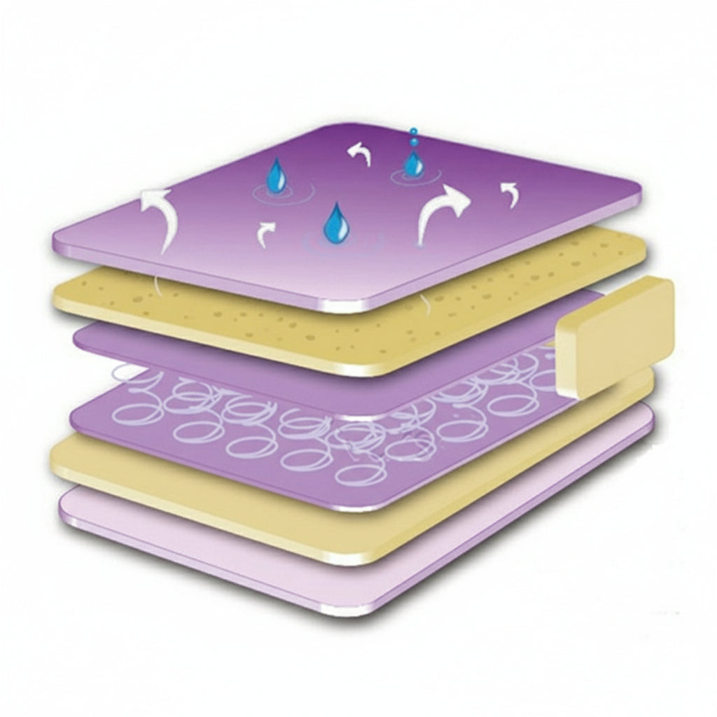 BabyLo Luxury Air Flow Spring Interior Cot Mattress