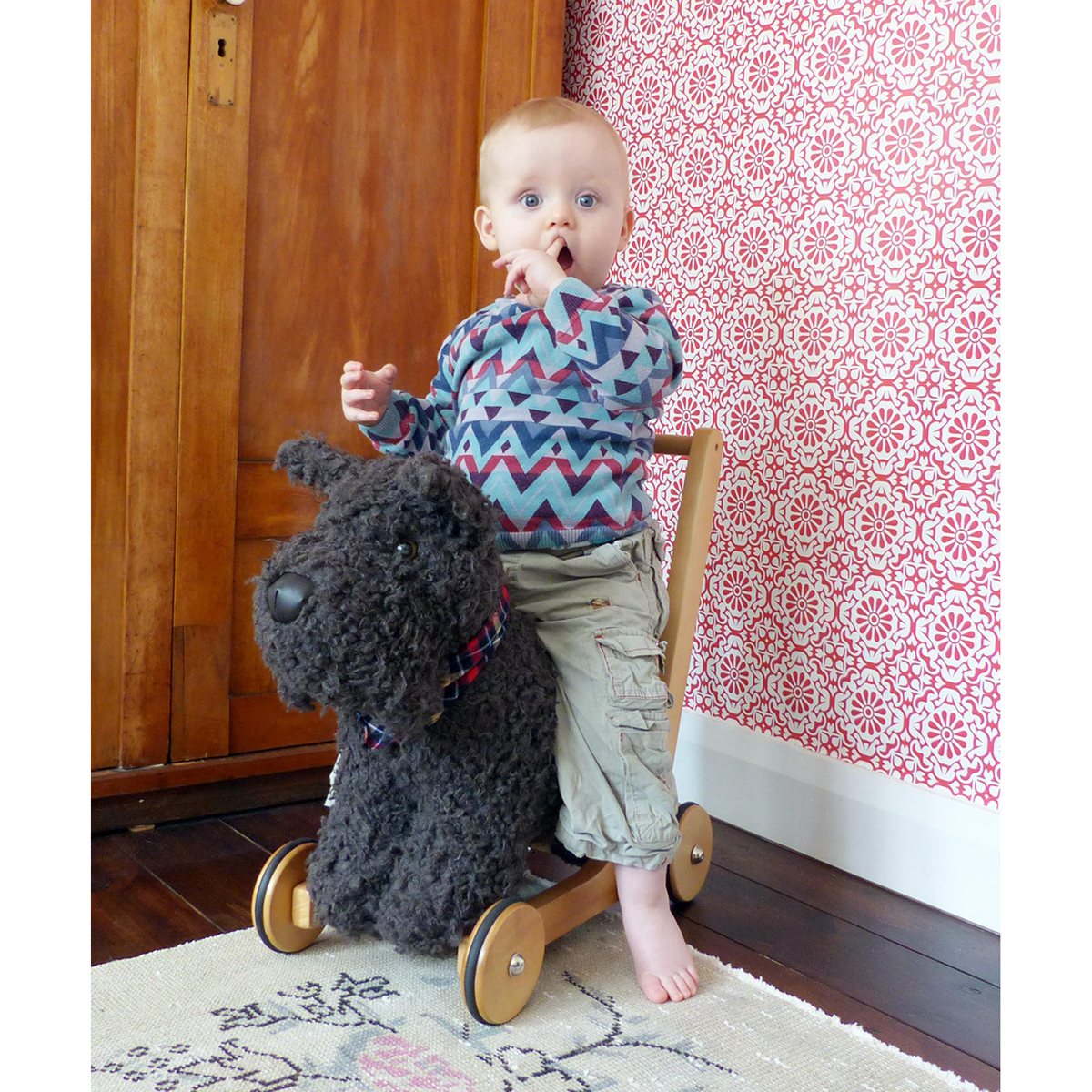 Little Bird Told Me Scottie Dog Push Along Baby Walker