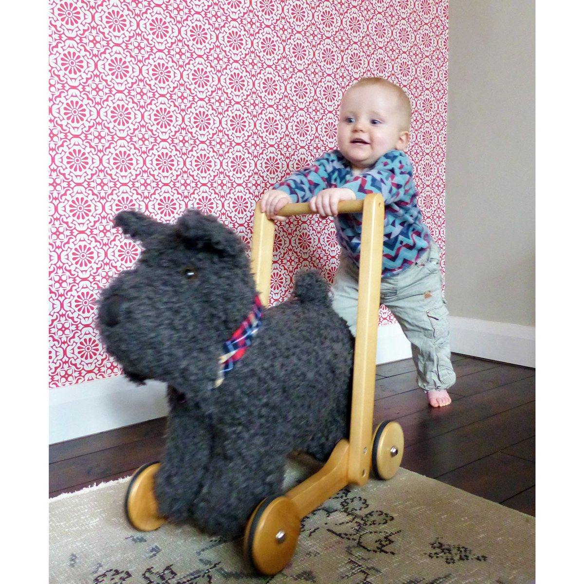 Little Bird Told Me Scottie Dog Push Along Baby Walker