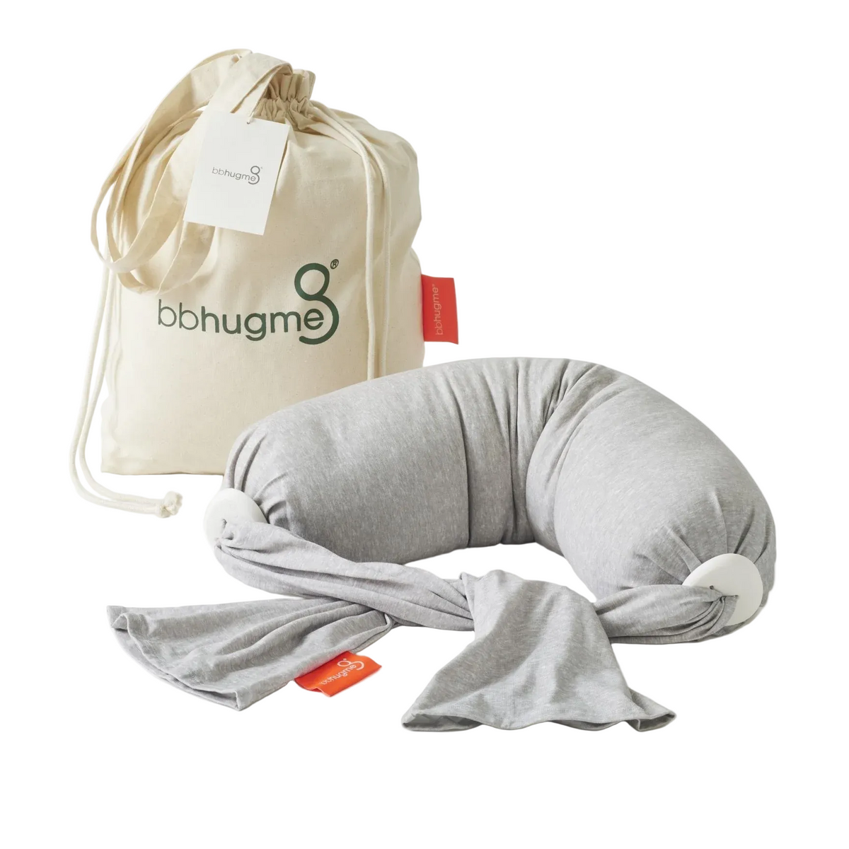 bbhugme Nursing Pillow Grey Melange