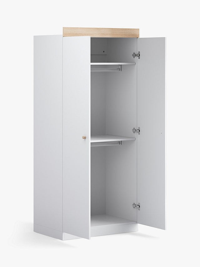 Little Acorns - Burlington Wardrobe White/Oak
