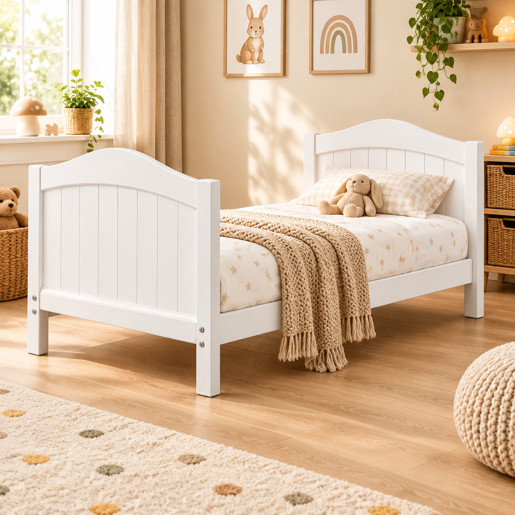 Clara Deluxe Cot Bed - White