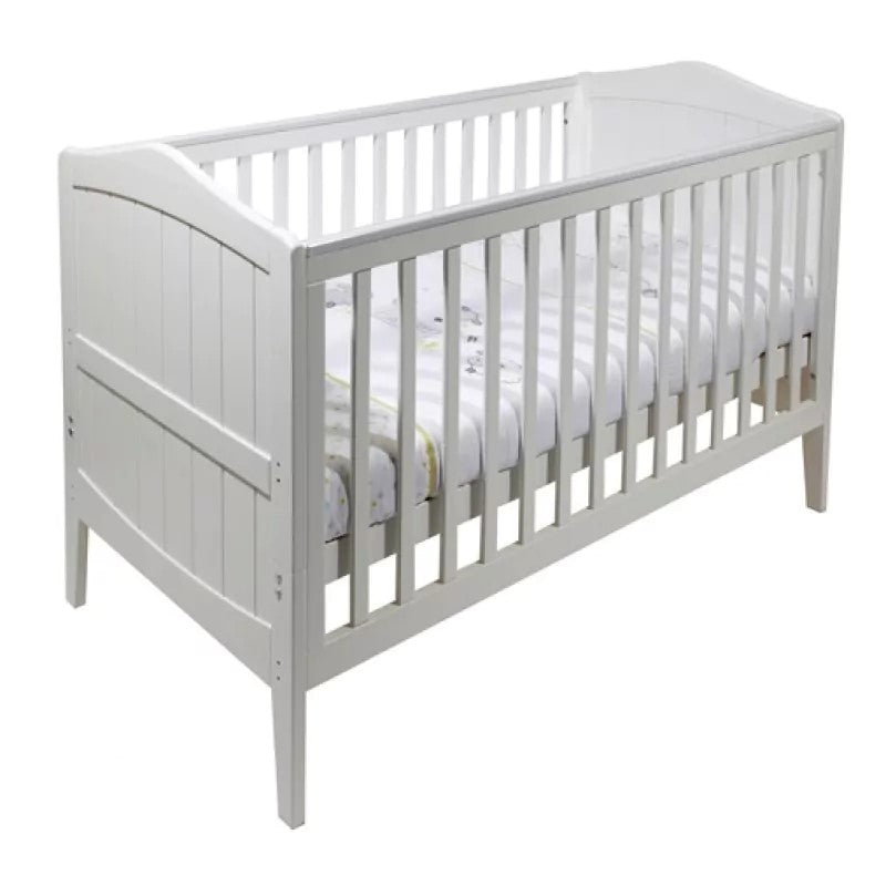Babylo Exclusive Clara Deluxe 32mm solid wooden ends- cot bed White
