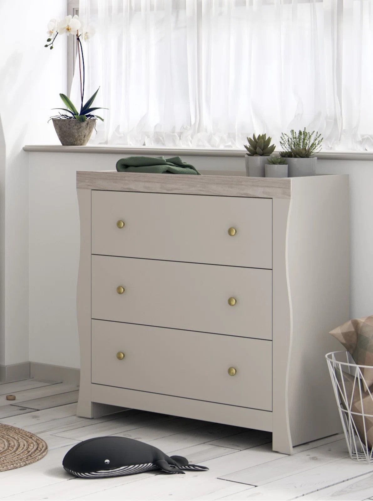 Celeste 2-Piece Nursery Furniture Set – Cashmere/Grey Ash